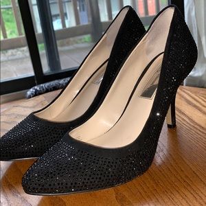 INC international concepts black crystal pumps
